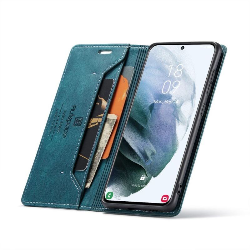 Etui Na Telefon Pokrowce do Samsung Galaxy S21 5G Biznes Autspace Sztuczna Skóra