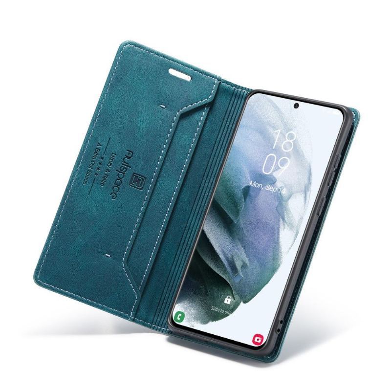 Etui Na Telefon Pokrowce do Samsung Galaxy S21 5G Biznes Autspace Sztuczna Skóra