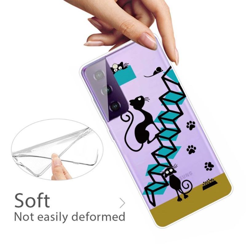 Futerały do Samsung Galaxy S21 5G Ilustracja Kot