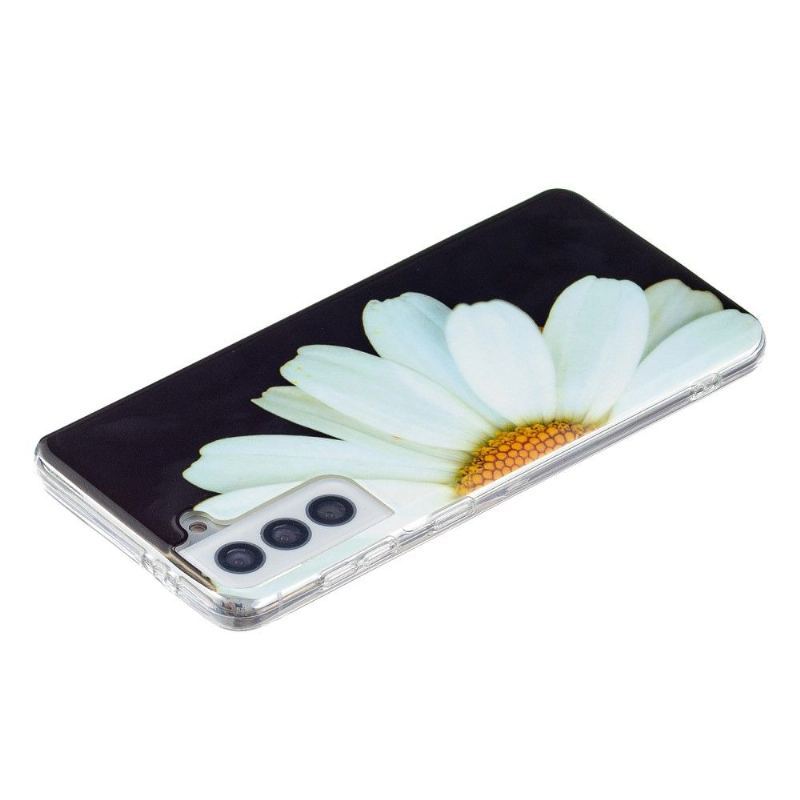 Futerały do Samsung Galaxy S21 5G Obrzeża Fluorescencyjna Stokrotka