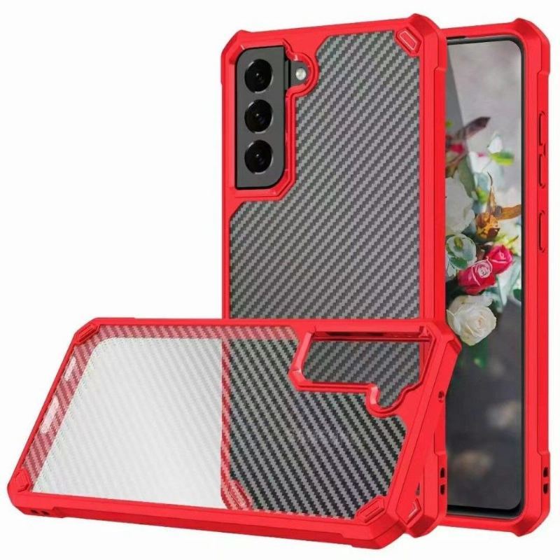 Futerały do Samsung Galaxy S21 5G Przejrzysty Karbon