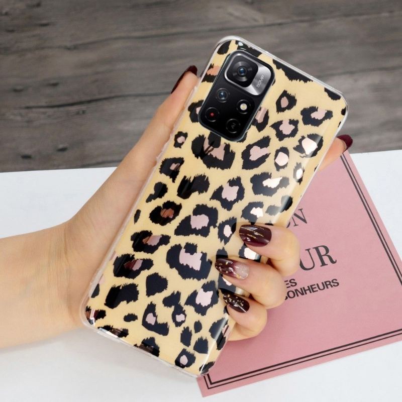 Etui do Poco M4 Pro 5G Classic Silikonowy Lampart