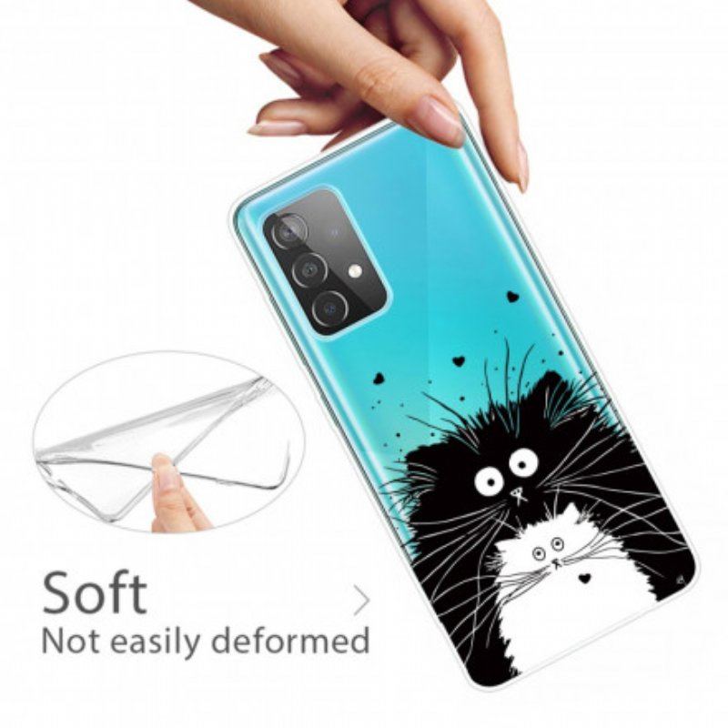 Etui do Samsung Galaxy A52 4G / A52 5G / A52s 5G Spójrz Na Koty