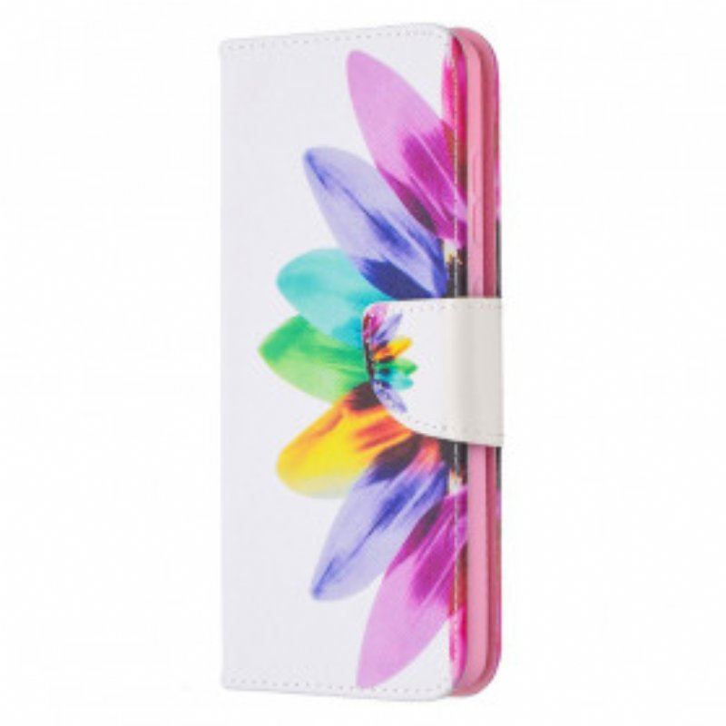 Etui Folio do Samsung Galaxy A52 4G / A52 5G / A52s 5G Akwarela Kwiat
