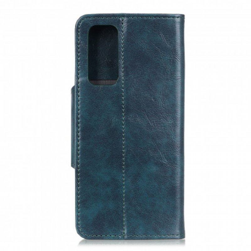 Etui Folio do Samsung Galaxy A52 4G / A52 5G / A52s 5G Błyszcząca Imitacja Skóry Khazneh