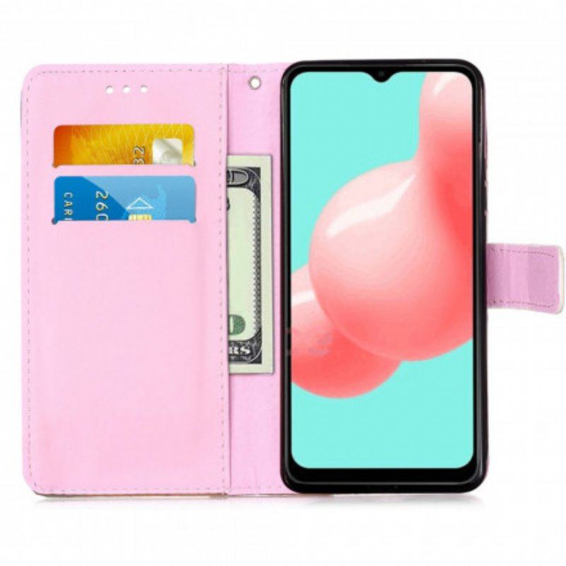 Etui Folio do Samsung Galaxy A52 4G / A52 5G / A52s 5G Galaktyka Pandy
