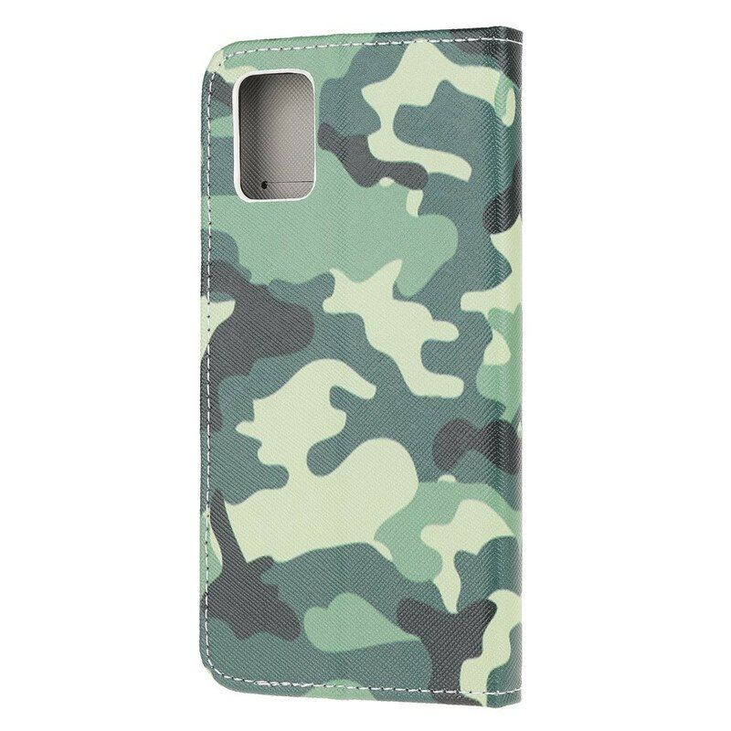 Etui Folio do Samsung Galaxy A52 4G / A52 5G / A52s 5G Kamuflaż Wojskowy