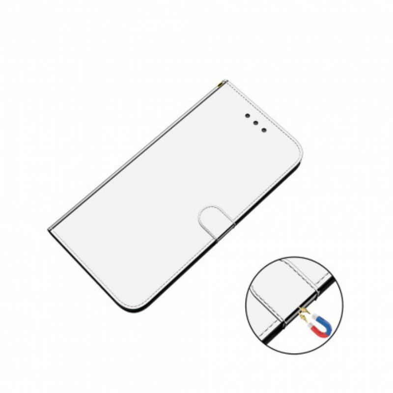 Etui Folio do Samsung Galaxy A52 4G / A52 5G / A52s 5G Osłona Lusterka Ze Sztucznej Skóry