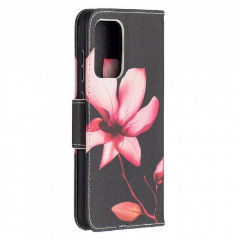 Etui Folio do Samsung Galaxy A52 4G / A52 5G / A52s 5G Różowy Kwiat