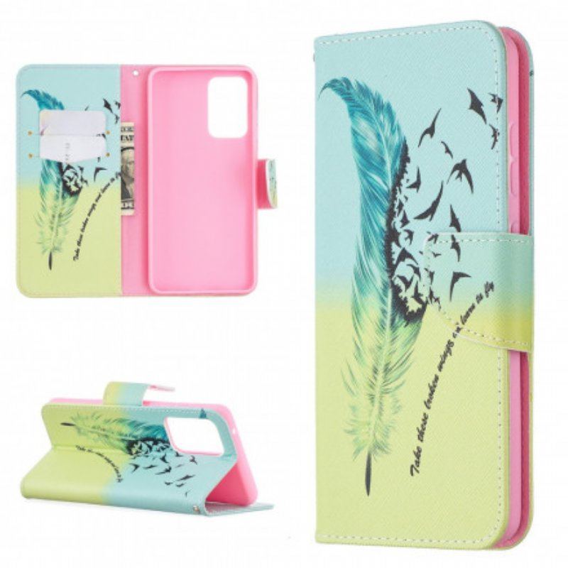 Etui Folio do Samsung Galaxy A52 4G / A52 5G / A52s 5G Uczyć Się Latać