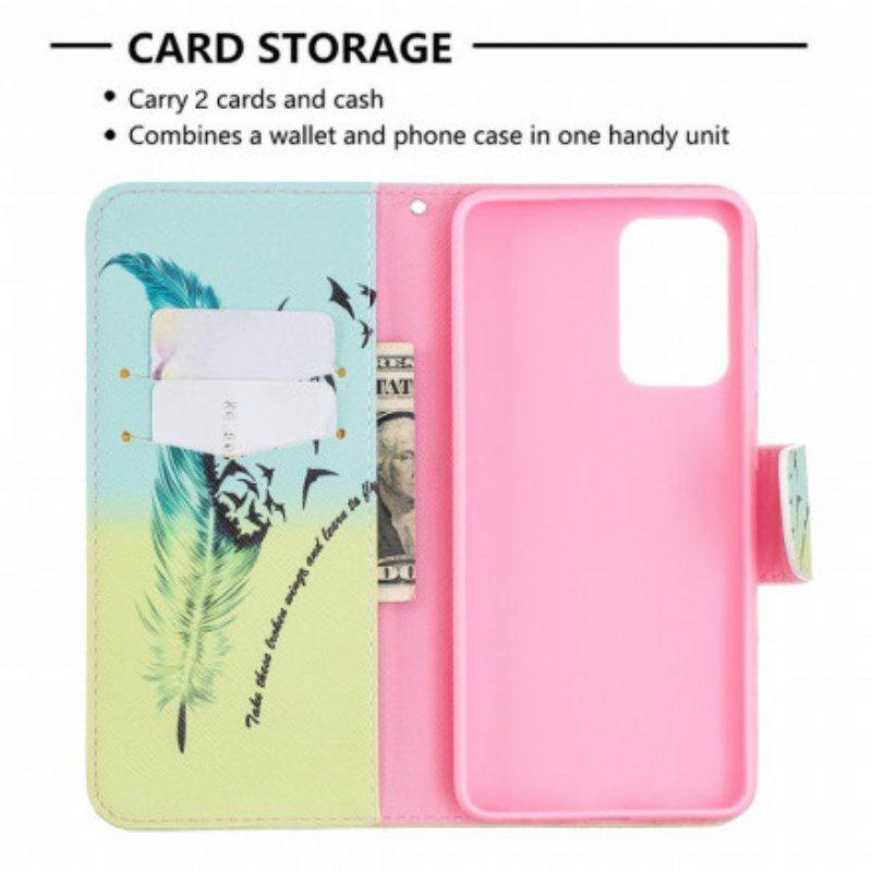 Etui Folio do Samsung Galaxy A52 4G / A52 5G / A52s 5G Uczyć Się Latać