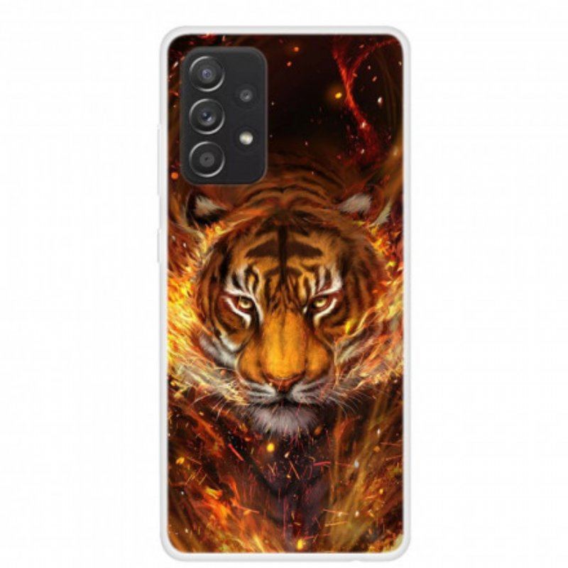 Futerały do Samsung Galaxy A52 4G / A52 5G / A52s 5G Elastyczny Tygrys