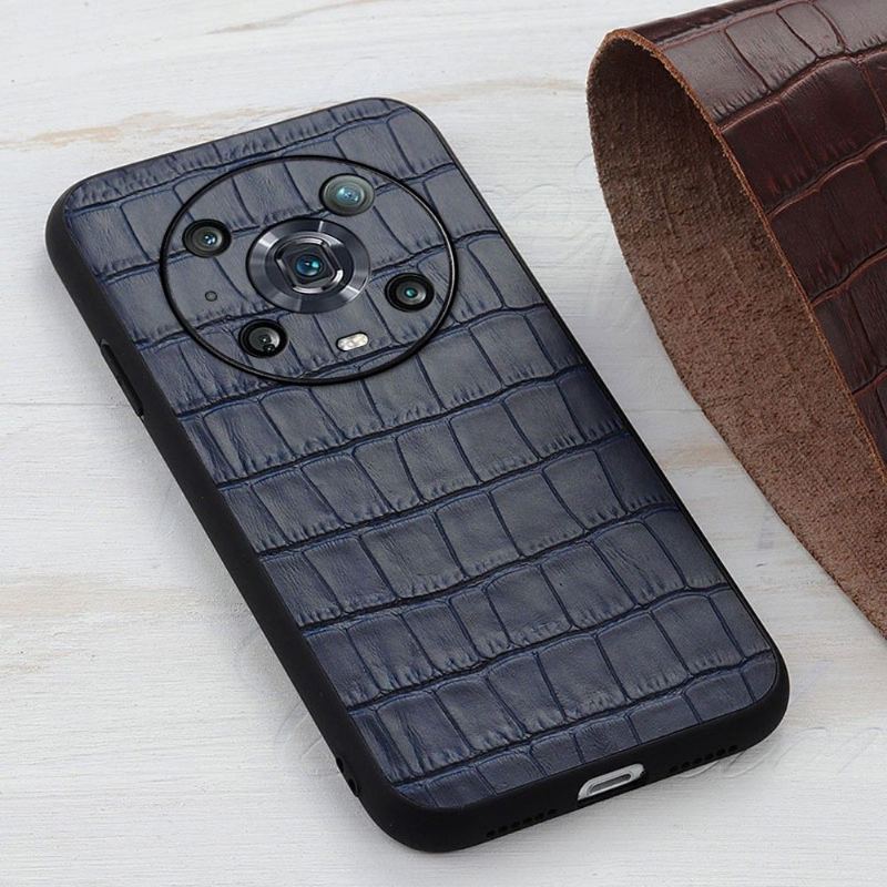 Futerały do Honor Magic 4 Pro Obrzeża Chic Croco Skin Look
