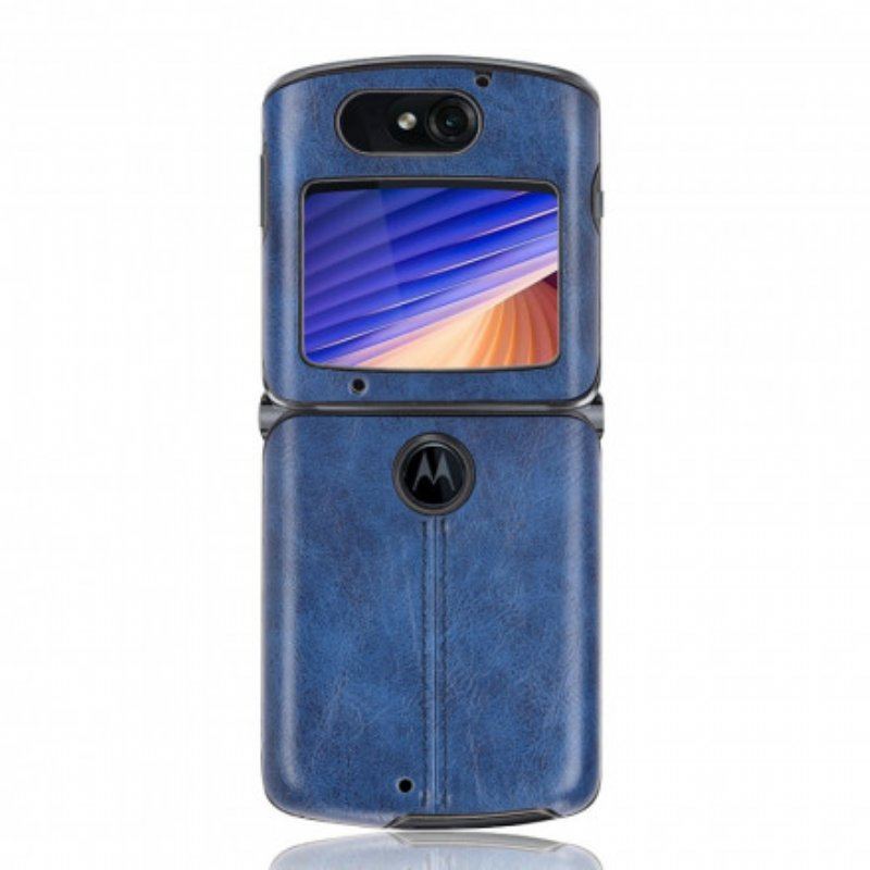 Futerały do Motorola Razr 5G Przeszycia Ze Sztucznej Skóry