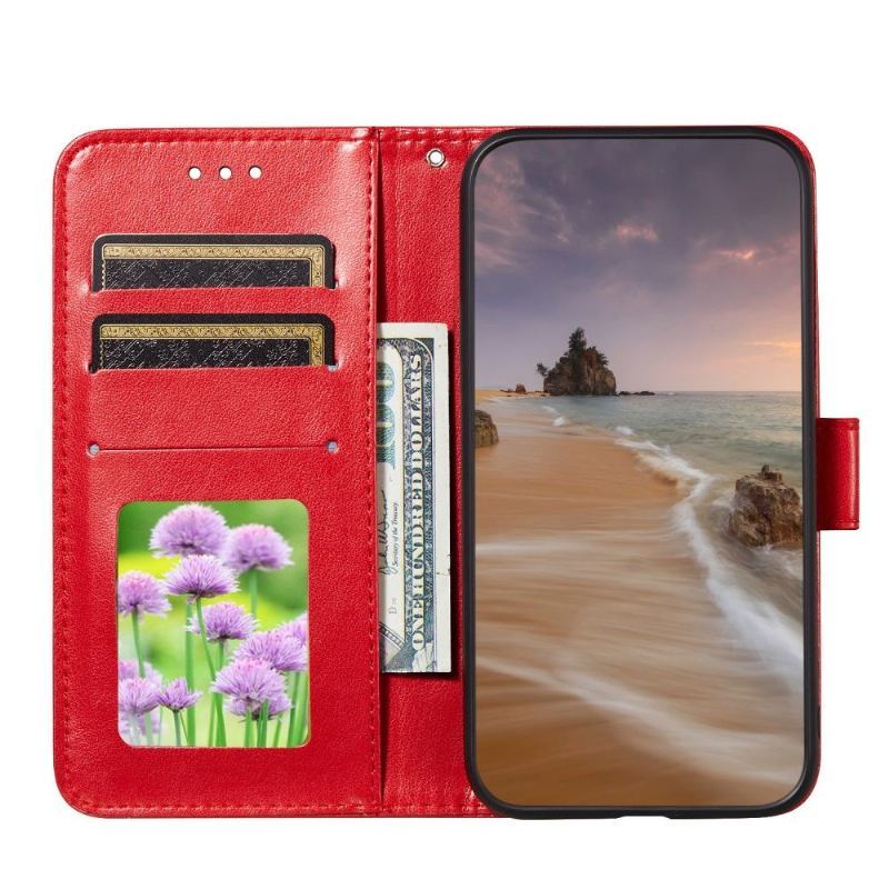 Etui Folio do Samsung Galaxy A32 4G Faux Leather Lace Design