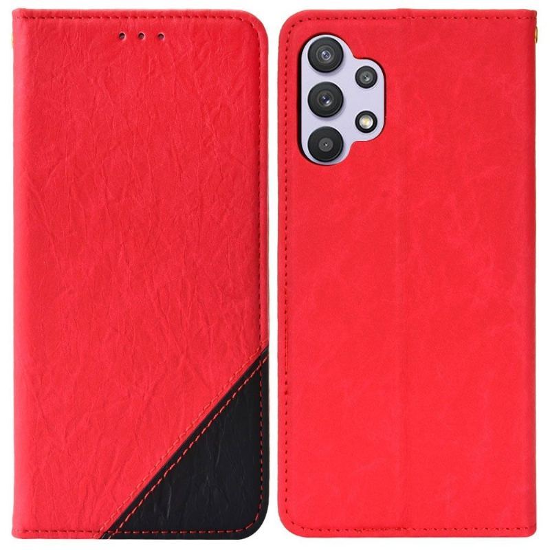 Skórzany Futerał do Samsung Galaxy A32 4G Anti-fall Etui Folio Ze Sztucznej Skóry W Stylu Retro