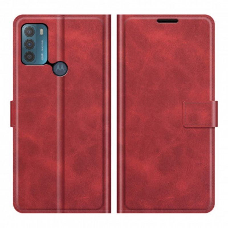 Etui Folio do Moto G50 Stylowy Skórzany Projekt