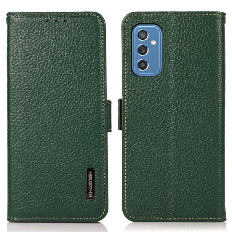 Etui Folio do Samsung Galaxy M52 5G Khazneh Ziarnista Błyszcząca Skóra