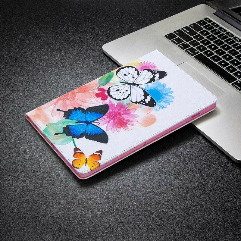Etui do Samsung Galaxy Tab S8 / Tab S7 Akwarela Motyle