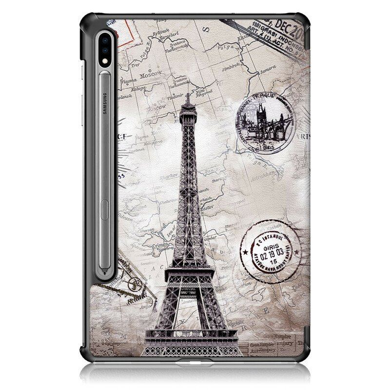 Etui Na Telefon do Samsung Galaxy Tab S8 / Tab S7 Wzmocniona Wieża Eiffla