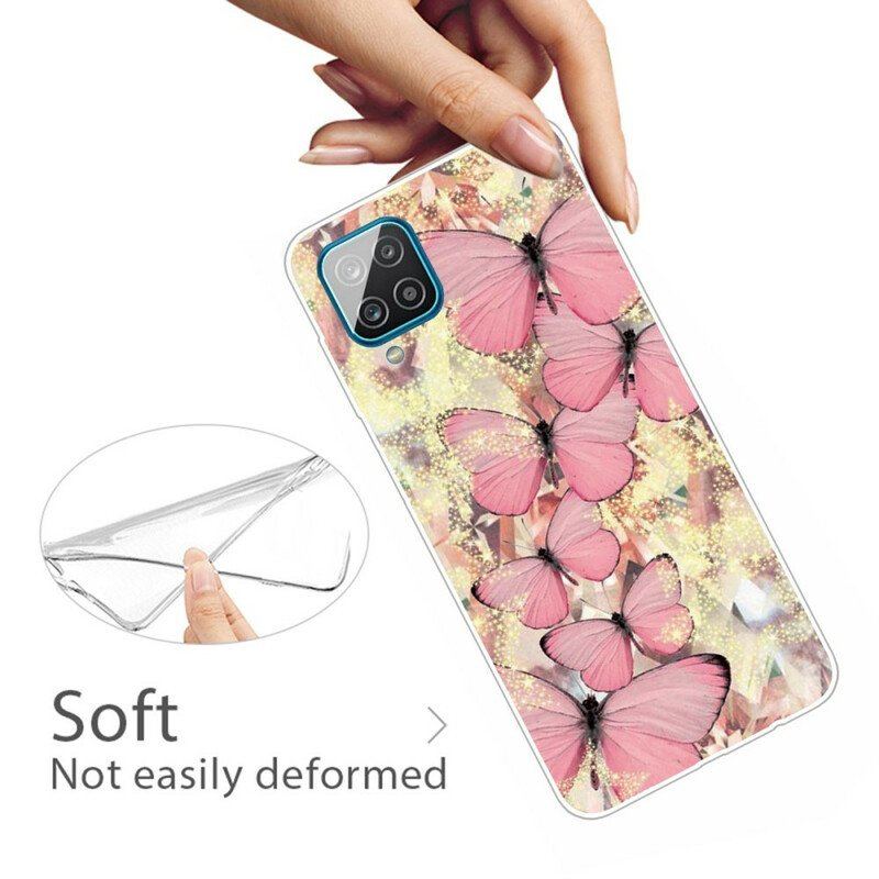 Etui do Samsung Galaxy M12 / A12 Królewskie Motyle