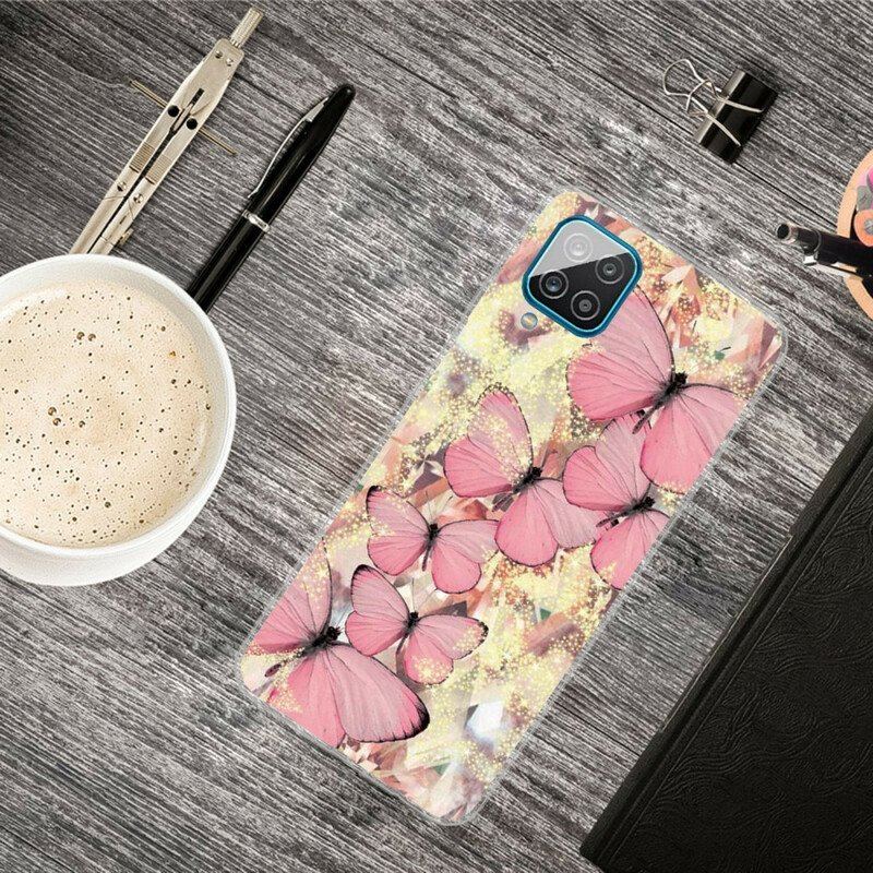 Etui do Samsung Galaxy M12 / A12 Królewskie Motyle