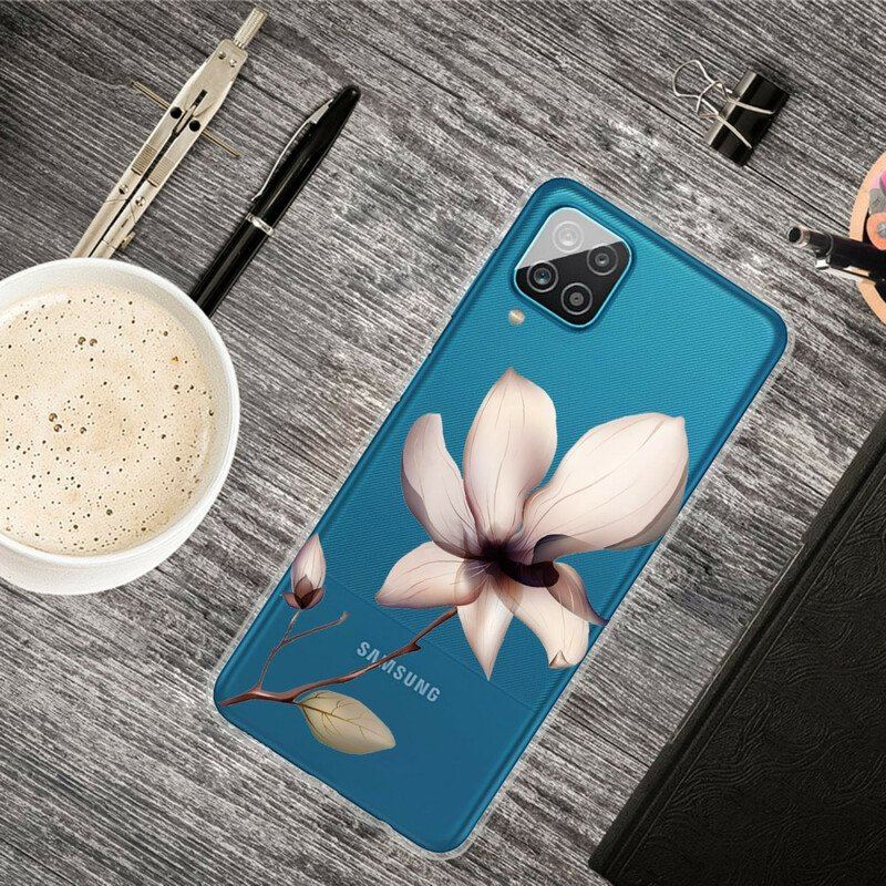 Etui do Samsung Galaxy M12 / A12 Kwiatowy Premium