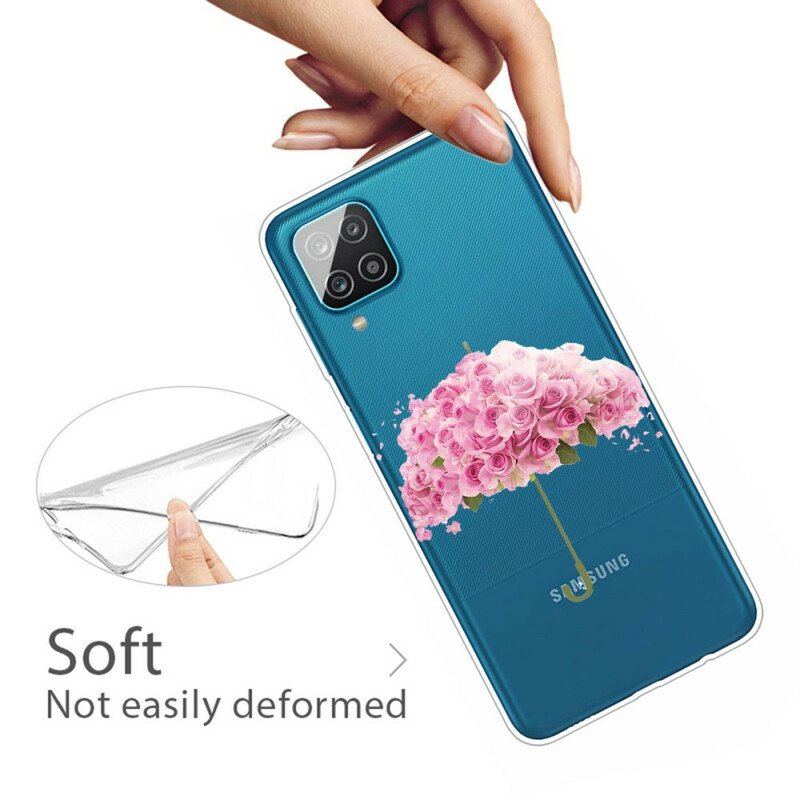 Etui do Samsung Galaxy M12 / A12 Parasol W Róże