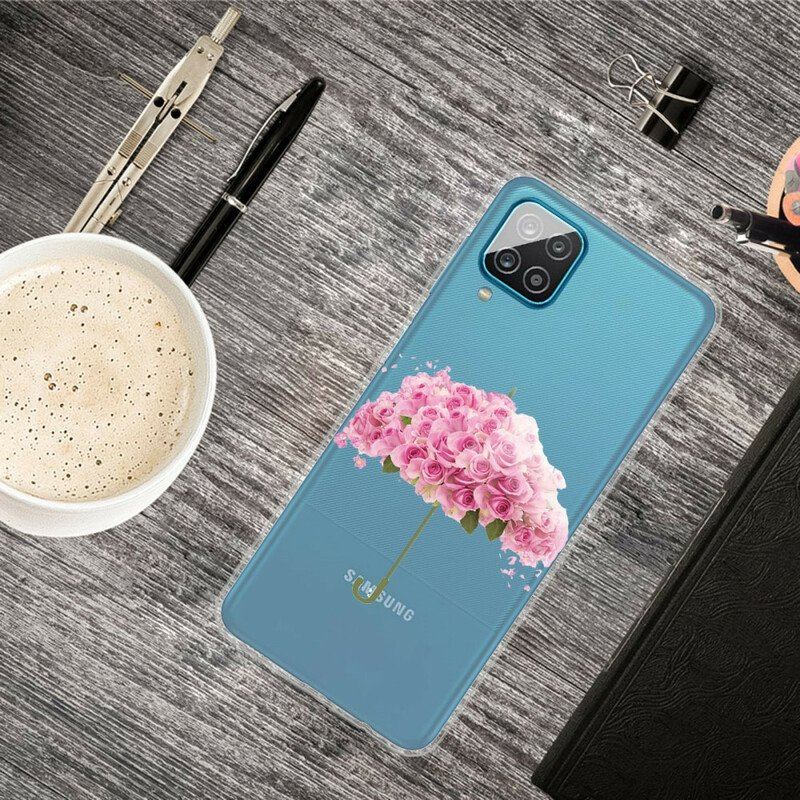 Etui do Samsung Galaxy M12 / A12 Parasol W Róże