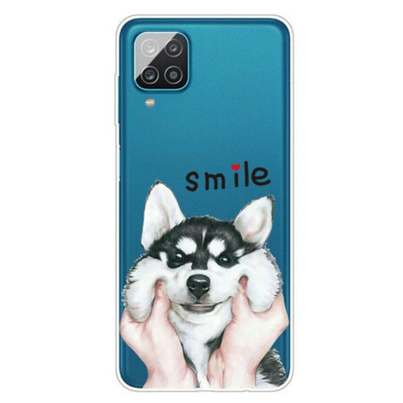 Etui do Samsung Galaxy M12 / A12 Uśmiechnięty Pies