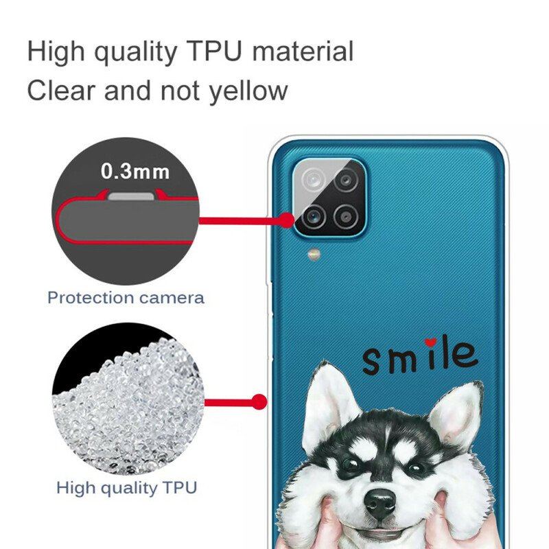 Etui do Samsung Galaxy M12 / A12 Uśmiechnięty Pies