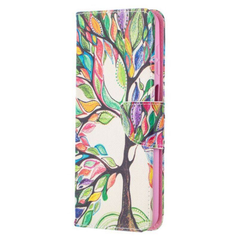Etui Folio do Samsung Galaxy M12 / A12 Kolorowe Drzewo