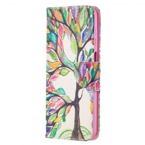 Etui Folio do Samsung Galaxy M12 / A12 Kolorowe Drzewo