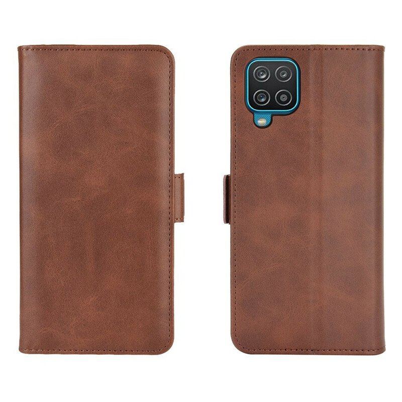 Etui Folio do Samsung Galaxy M12 / A12 Skórzany Futerał Podwójna Klapa