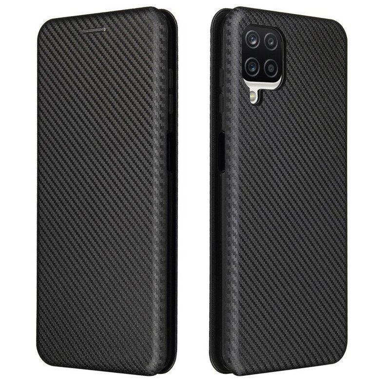 Etui Na Telefon do Samsung Galaxy M12 / A12 Etui Folio /włókno Węglowe