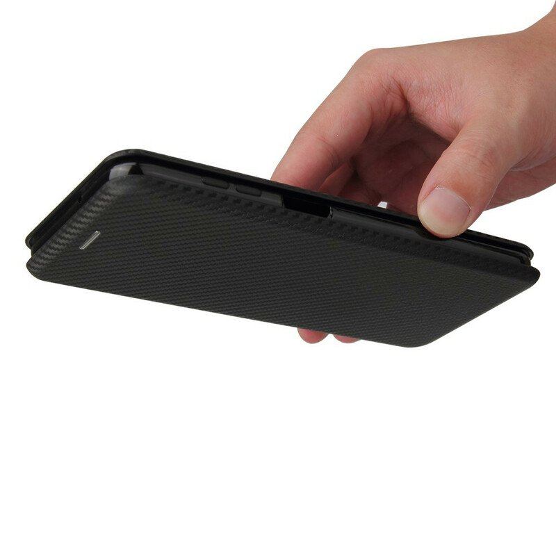 Etui Na Telefon do Samsung Galaxy M12 / A12 Etui Folio /włókno Węglowe