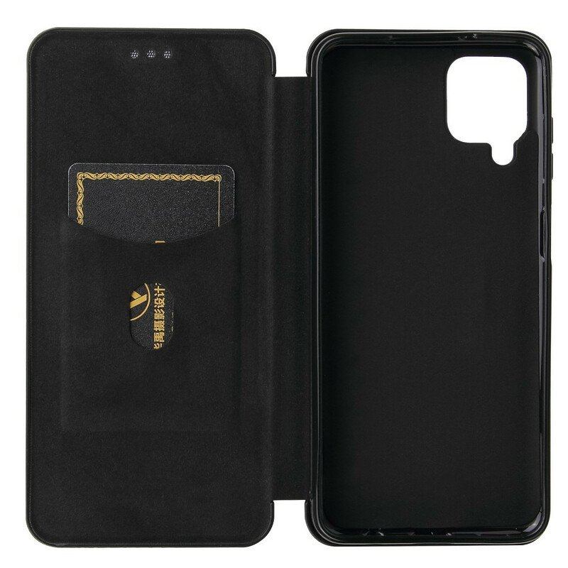 Etui Na Telefon do Samsung Galaxy M12 / A12 Etui Folio /włókno Węglowe