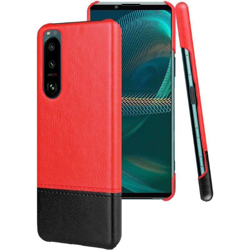 Etui do Sony Xperia 5 III Anti-fall Imak Dwukolorowa Sztuczna Skóra