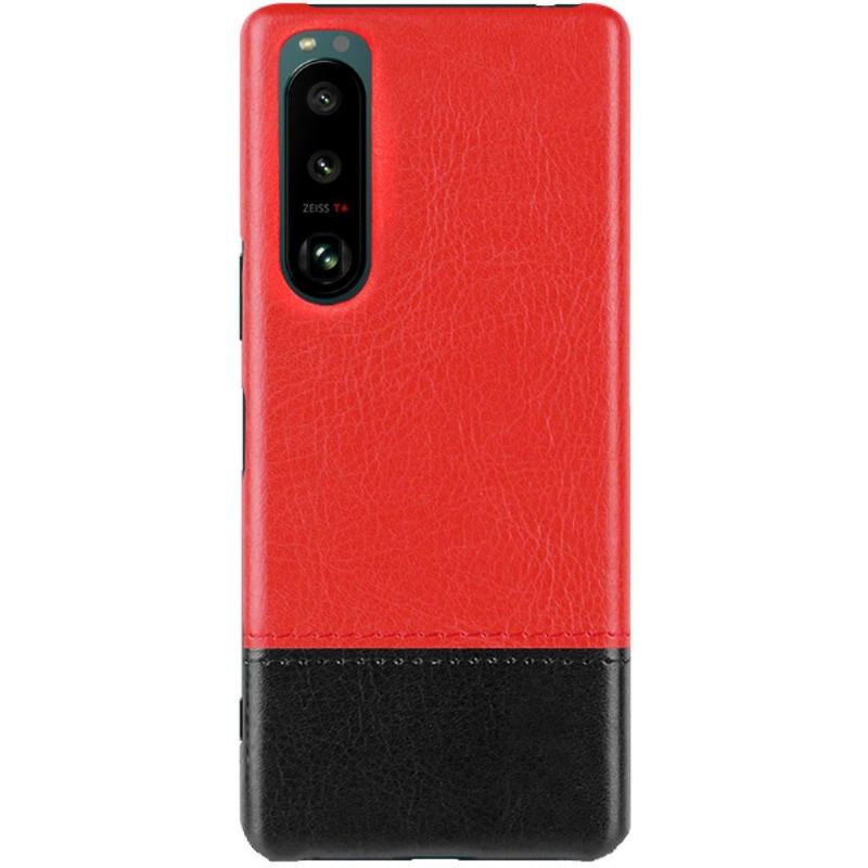 Etui do Sony Xperia 5 III Anti-fall Imak Dwukolorowa Sztuczna Skóra