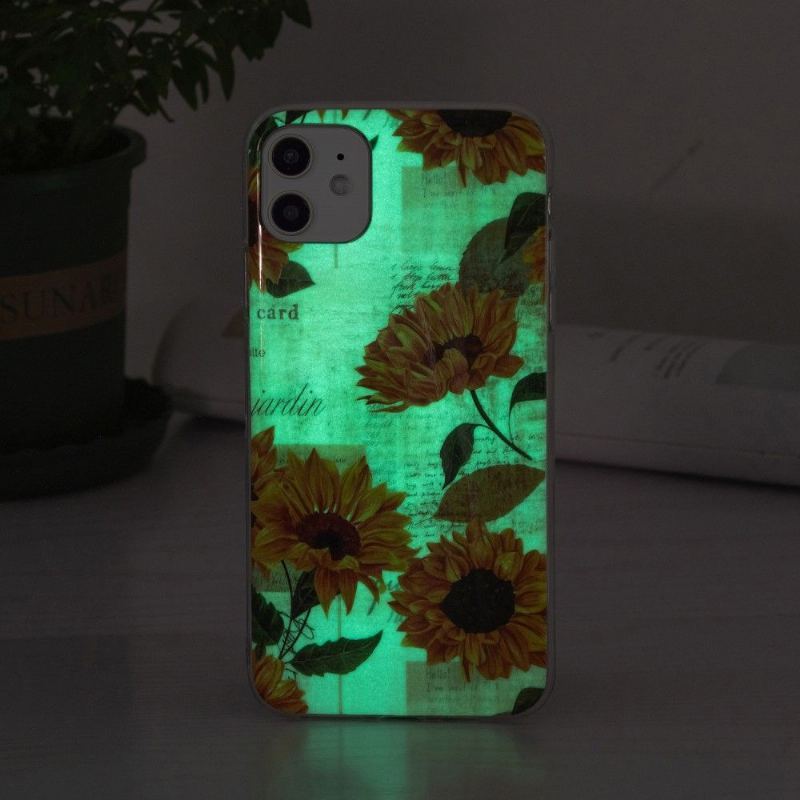 Etui do iPhone 12 / 12 Pro Classic Fluorescencyjny Słonecznik Vintage