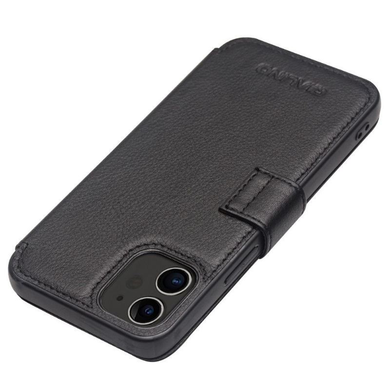 Etui do iPhone 12 / 12 Pro Obrzeża Prawdziwa Skóra