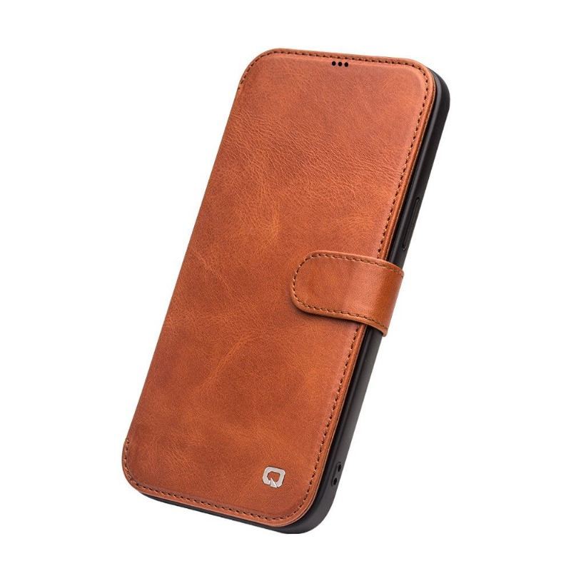 Etui do iPhone 12 / 12 Pro Obrzeża Prawdziwa Skóra