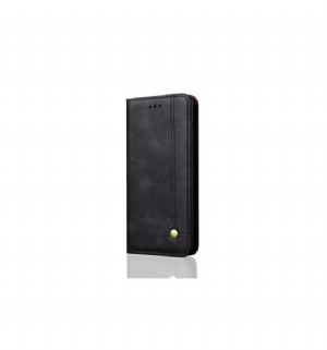 Etui Folio do iPhone XR Retro Posiadacz Karty Inteligentnej