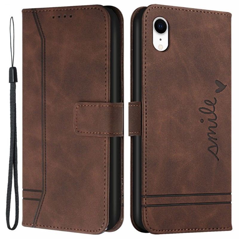 Etui Folio do iPhone XR Uśmiech Linii