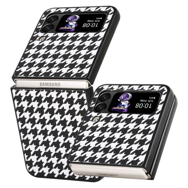 Etui do Samsung Galaxy Z Flip 4 Etui Folio Houndstooth