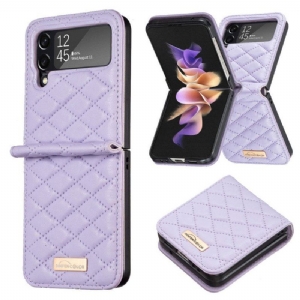 Etui do Samsung Galaxy Z Flip 4 Etui Folio Kolor Pikowany Binfen