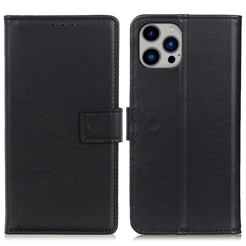 Etui Folio Do iPhone 16 Pro Max Imitacja Skóry