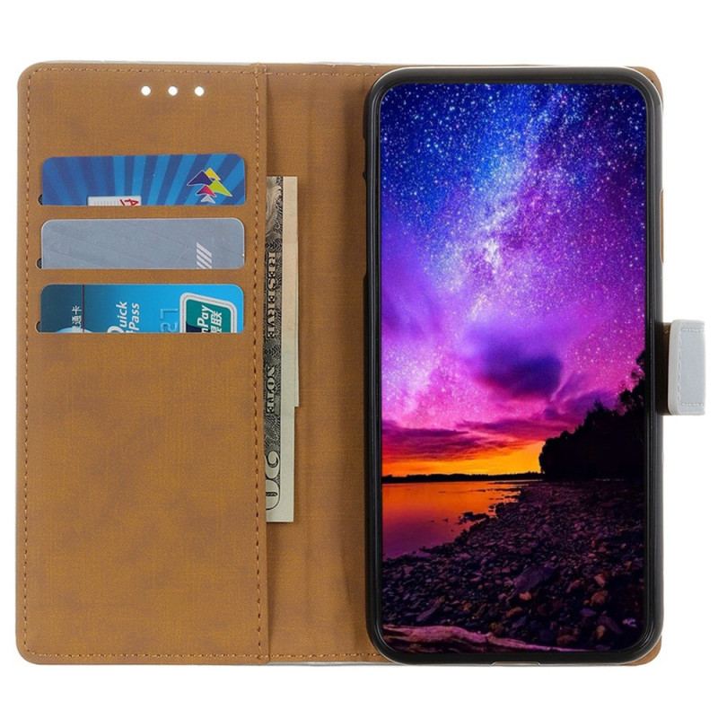 Etui Folio Do iPhone 16 Pro Max Imitacja Skóry
