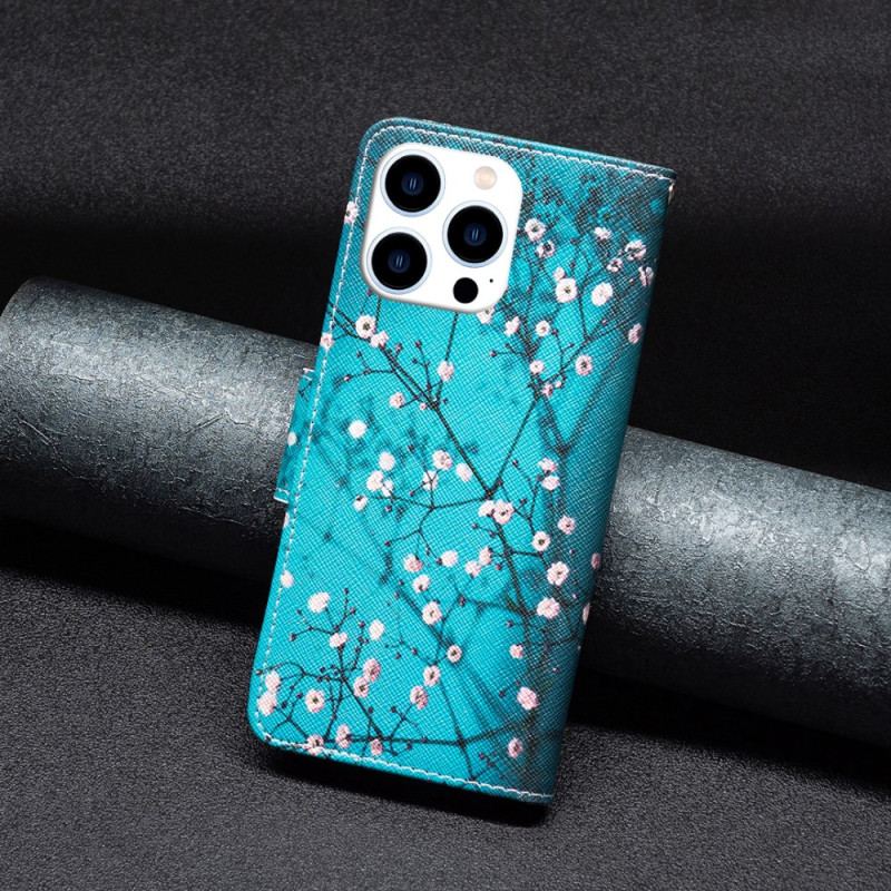 Etui Folio Do iPhone 16 Pro Max Kwitnące Gałęzie