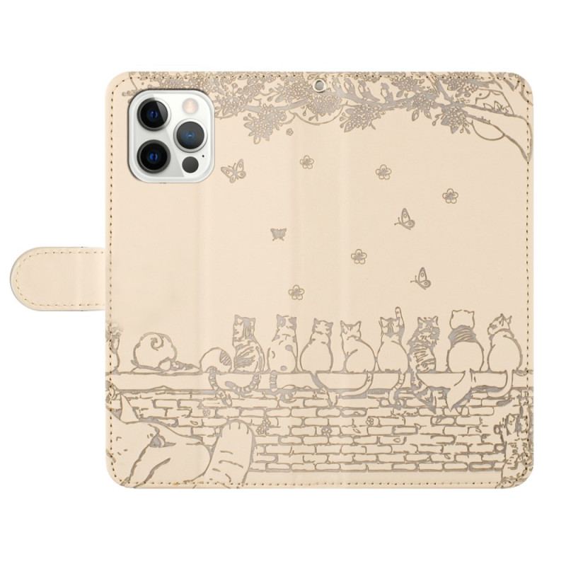 Etui Folio iPhone 16 Pro Max Historie Kotów Etui Ochronne